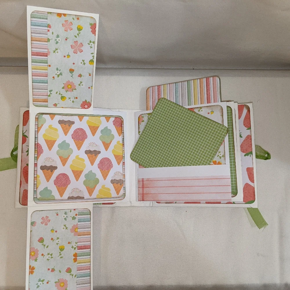 Handcrafted photo journal album, 